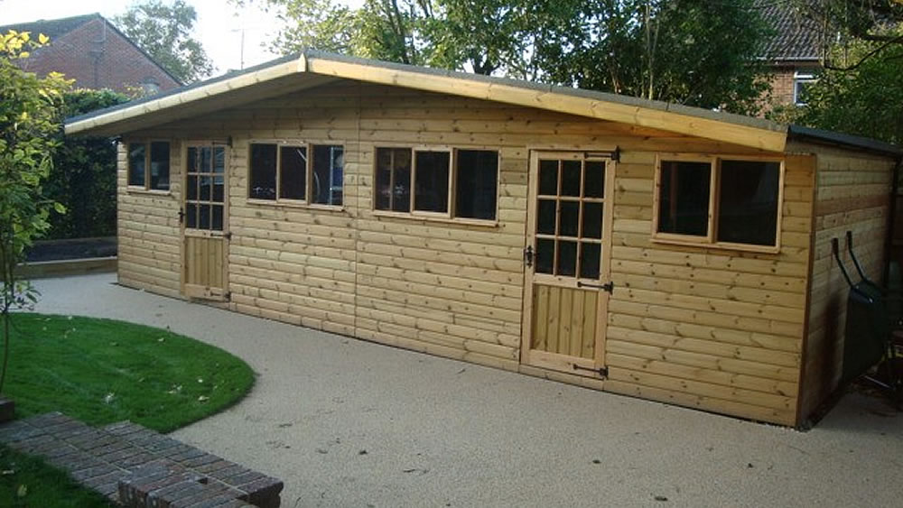 Summerhouses, Pent roof Summer house, Apex Roof Chalets