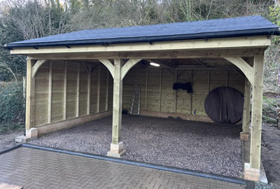 12' X 10' (3.6m x 3.0m) Loglap Apex Shed