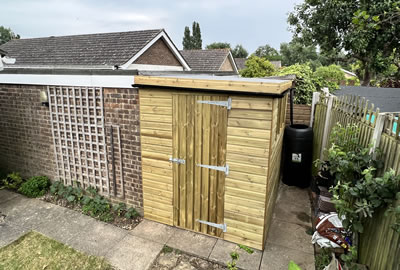 10' X 6' (3.0m x 1.8m) Loglap Pent Shed 