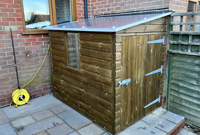 12' X 10' (3.6m x 3.0m) Shiplap Apex Shed