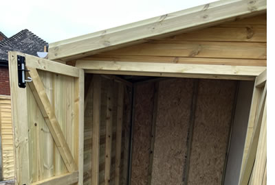 Foundation frame with ground screws